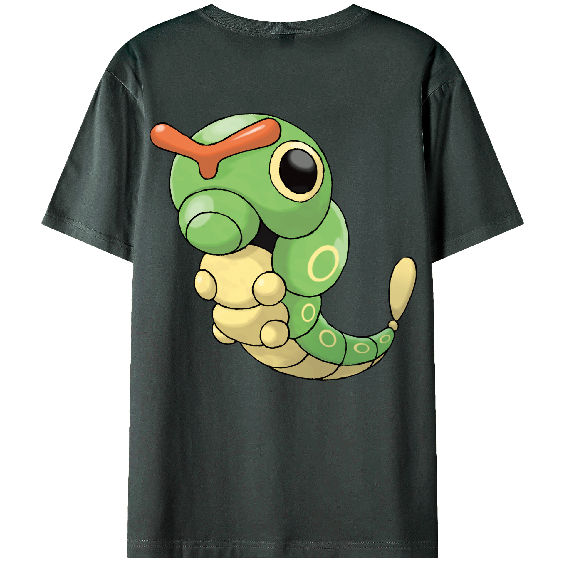 （画像用） ポケットモンスター Pokémon 綿100％ メンズ半袖Tシャツ（バックプリント） 通気性